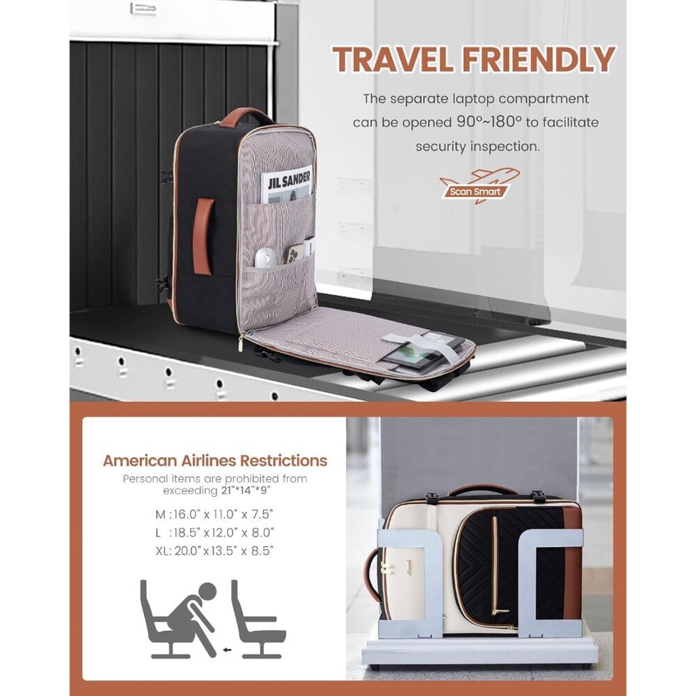 Versatile 50l Women's Carry-On Backpack: Comfy, Tsa Approved, For All Adventures View 3